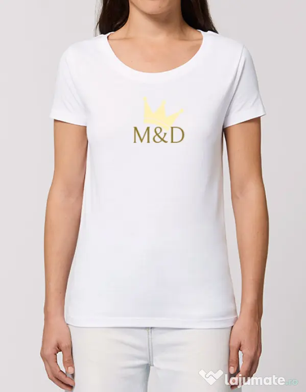 Tricou STANLEY STELLA dama M&D QUEEN Alb
