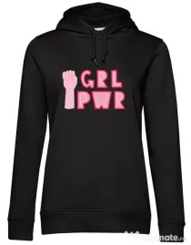 Hanorac dama cu gluga GRL PWR Negru