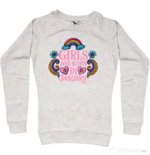 Bluza personalizata dama Girls are born in ianuary 2 Migdala melanj
