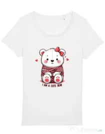Tricou STANLEY STELLA dama CUTE BEAR 2 Alb