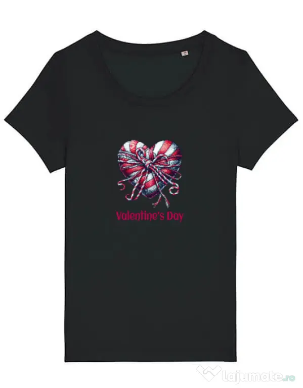 Tricou STANLEY STELLA dama Valentine\'s Day 2025 Negru