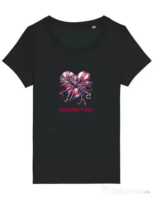 Tricou STANLEY STELLA dama Valentine\'s Day 2025 Negru