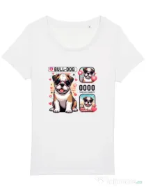 Tricou STANLEY STELLA dama BULLDOG 15 Alb
