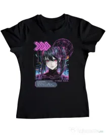 Tricou personalizat dama CYBER SOUL Negru