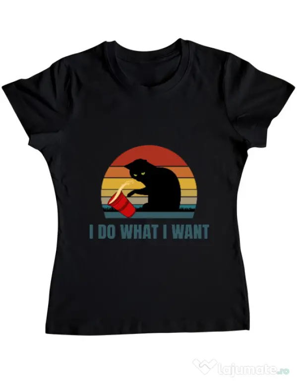 Tricou ADLER dama I do what i want Negru