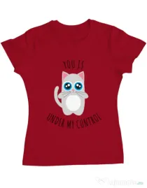 Tricou ADLER dama Under my control Rosu