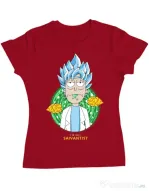 Tricou ADLER dama I'm just saiyantist Rosu