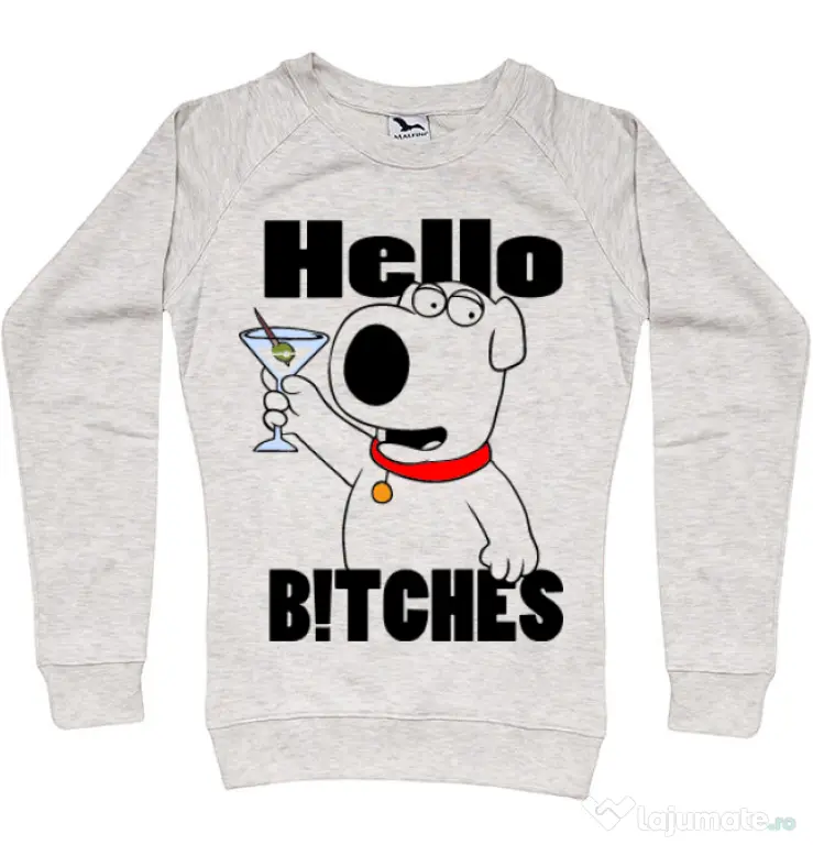 Bluza ADLER dama Hello bitches Migdala melanj