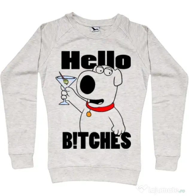 Bluza ADLER dama Hello bitches Migdala melanj