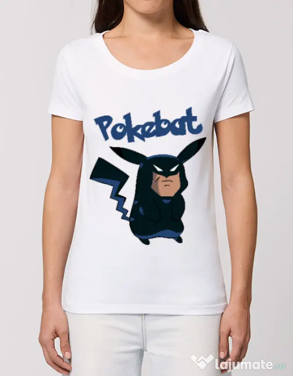 Tricou STANLEY STELLA dama Pokebat Alb