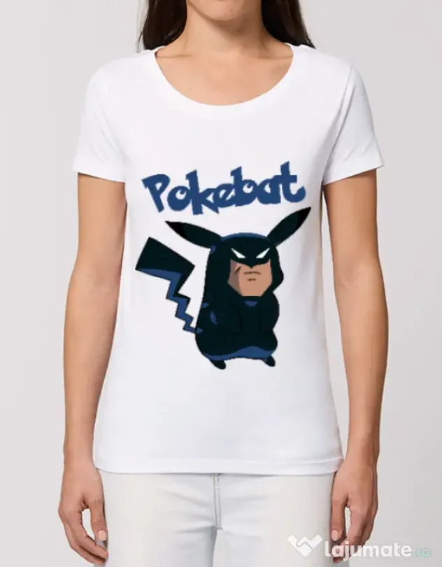 Tricou STANLEY STELLA dama Pokebat Alb