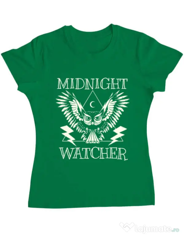 Tricou ADLER dama Midnight Watcher Verde mediu