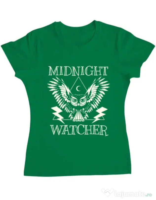 Tricou ADLER dama Midnight Watcher Verde mediu