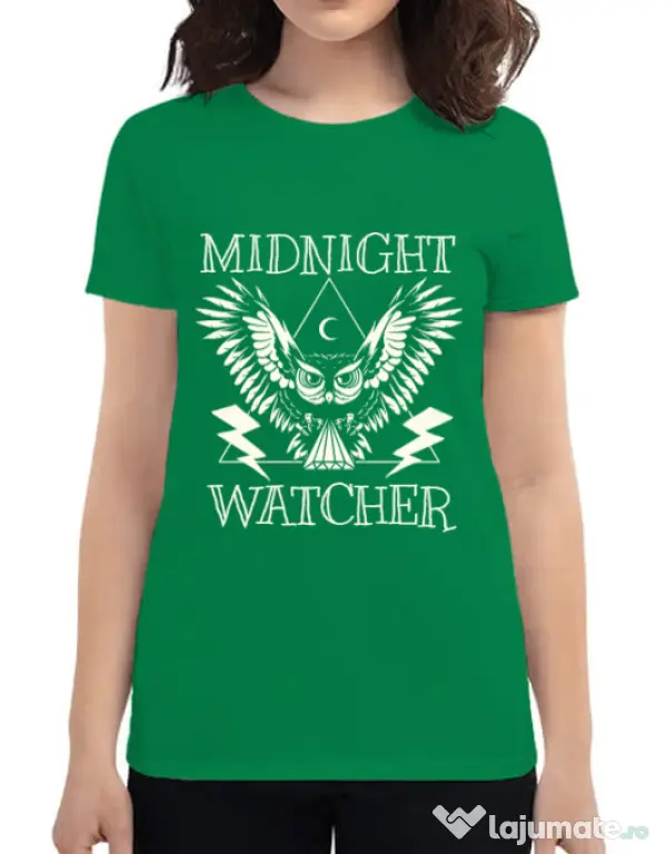 Tricou ADLER dama Midnight Watcher Verde mediu
