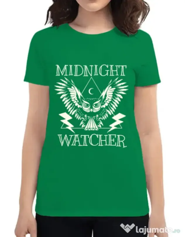 Tricou ADLER dama Midnight Watcher Verde mediu