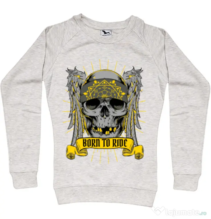 Bluza ADLER dama Born to ride Migdala melanj