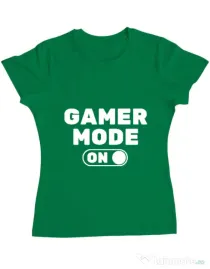 Tricou ADLER dama Gamer mode on Verde mediu