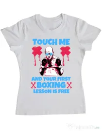 Tricou ADLER dama Touch me Alb