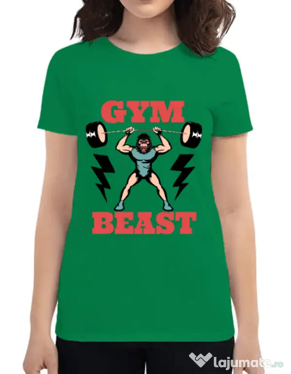 Tricou ADLER dama Gym Beast Verde mediu