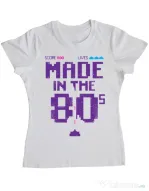 Tricou ADLER dama Made in the 80s Alb