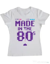 Tricou ADLER dama Made in the 80s Alb