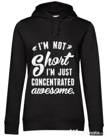Hoodie dama cu gluga Concentrated awesome Negru