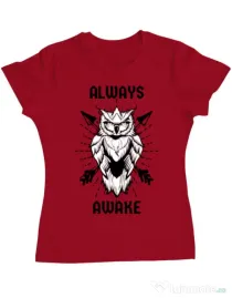 Tricou ADLER dama Always awake Rosu