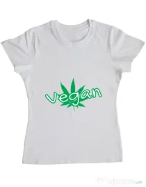 Tricou ADLER dama Vegan Alb
