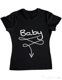 Tricou ADLER dama Baby Negru