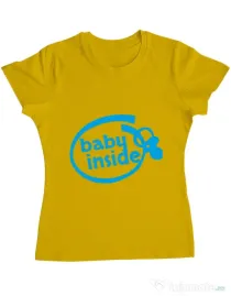 Tricou ADLER dama Baby inside Galben