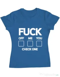 Tricou ADLER dama Check one Albastru azuriu