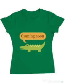 Tricou ADLER dama Coming soon Verde mediu