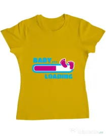 Tricou ADLER dama Baby loading Galben