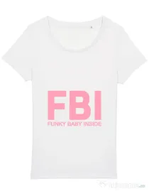 Tricou STANLEY STELLA dama Funky baby inside Alb
