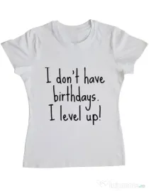 Tricou ADLER dama I level up Alb