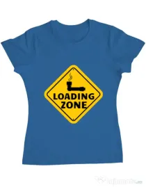 Tricou ADLER dama Loading zone Albastru azuriu