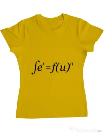 Tricou ADLER dama Sex is fun Galben