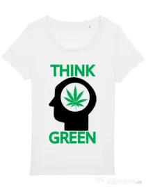 Tricou STANLEY STELLA dama Think green Alb