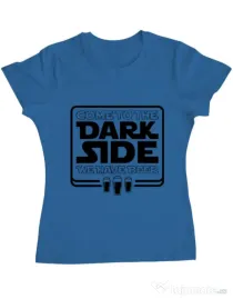 Tricou ADLER dama Dark side with beer Albastru azuriu