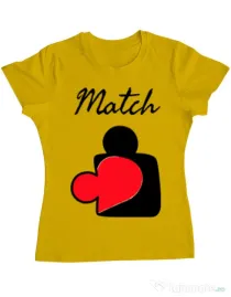Tricou ADLER dama Perfect match Galben
