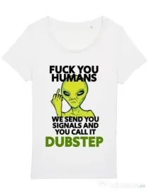 Tricou STANLEY STELLA dama Dubstep alien Alb