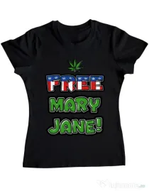 Tricou ADLER dama Free Mary Jane Negru