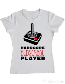 Tricou ADLER dama Hardcore player Alb