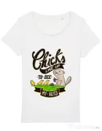 Tricou STANLEY STELLA dama See my nuts Alb
