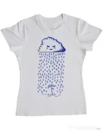 Tricou ADLER dama Something is growing Alb