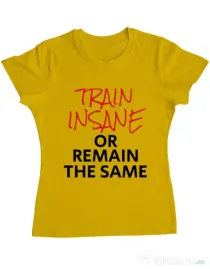 Tricou ADLER dama Train insane Galben