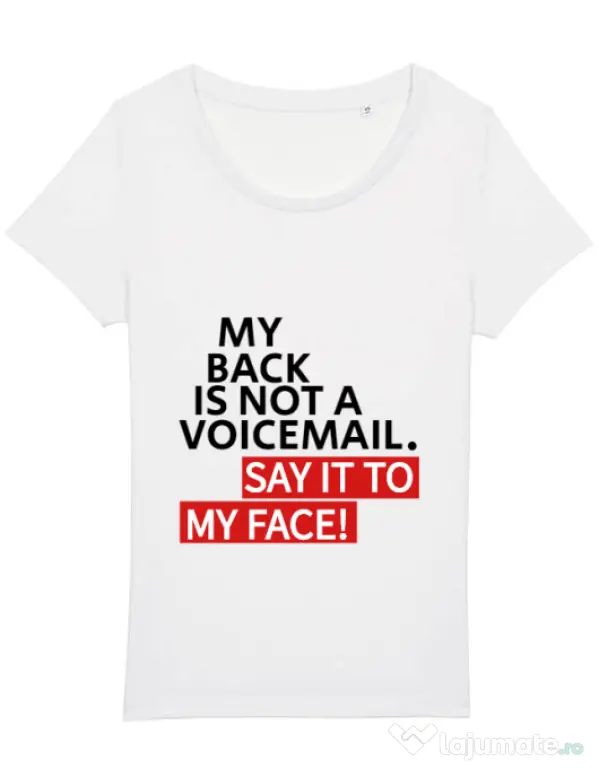 Tricou STANLEY STELLA dama Say it to my face Alb