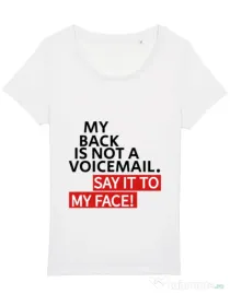 Tricou STANLEY STELLA dama Say it to my face Alb