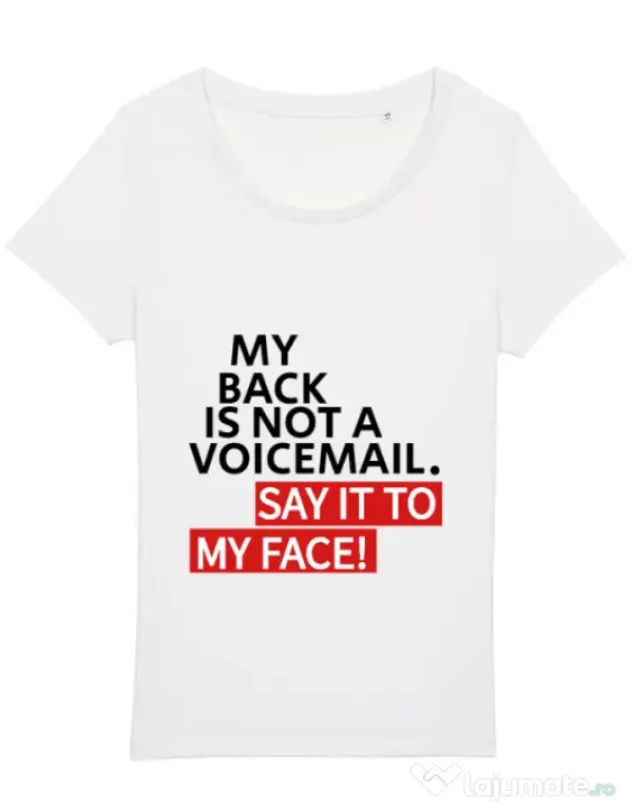 Tricou STANLEY STELLA dama Say it to my face Alb