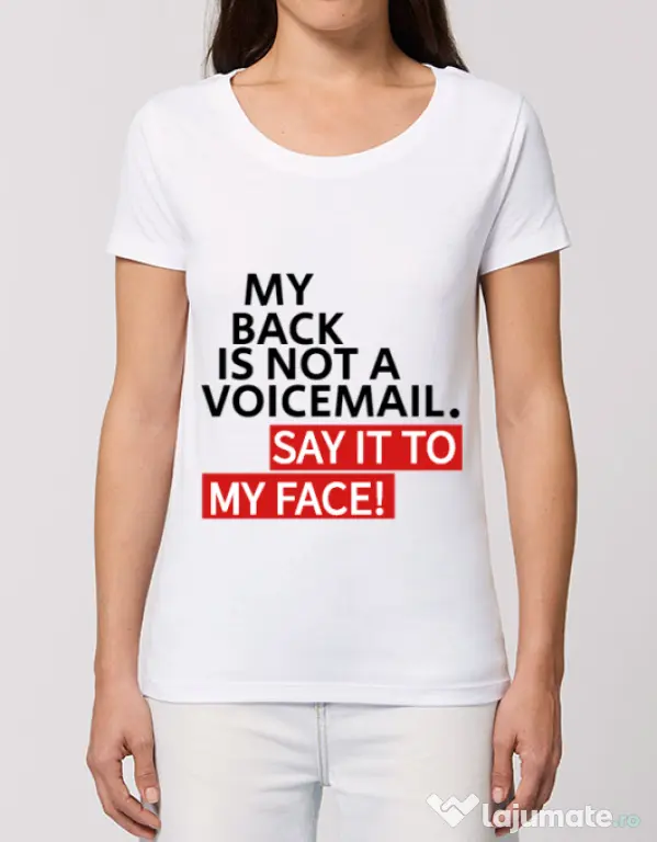 Tricou STANLEY STELLA dama Say it to my face Alb